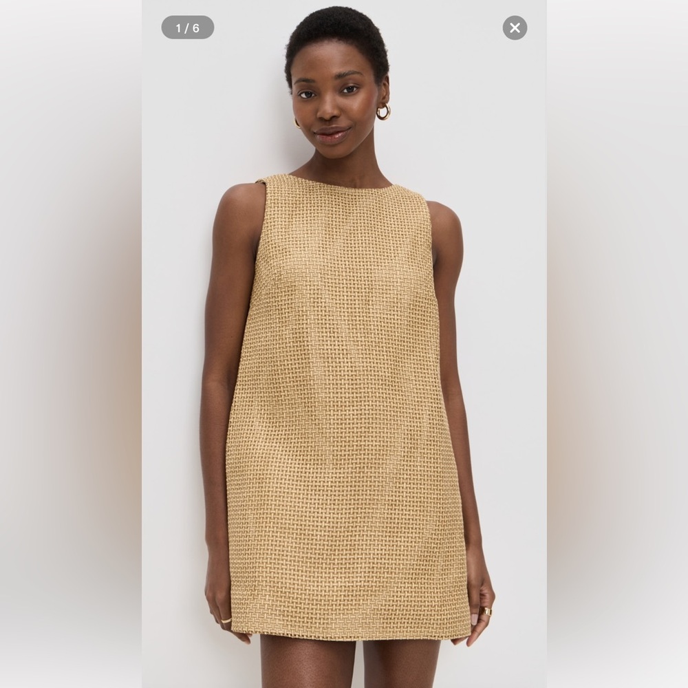 Simon Miller Tan Sleeveless Textured Dress